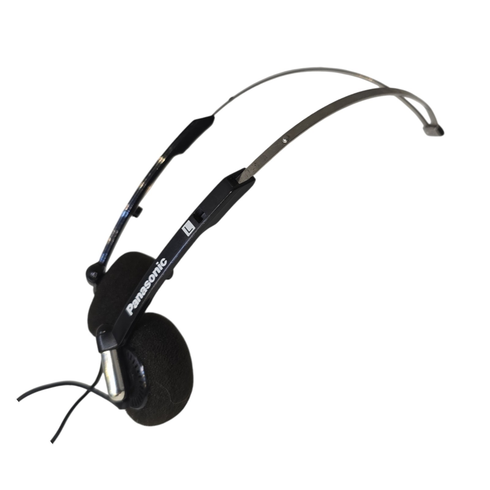 RARE Vtg Panasonic Folding Metal Band Headphones Portable Audio Walkman 80s 90s