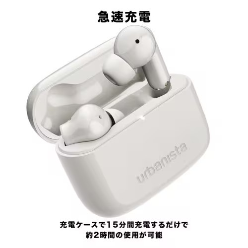 PALO ALTO Wireless Earphones Bluetooth Compatible Cloud White