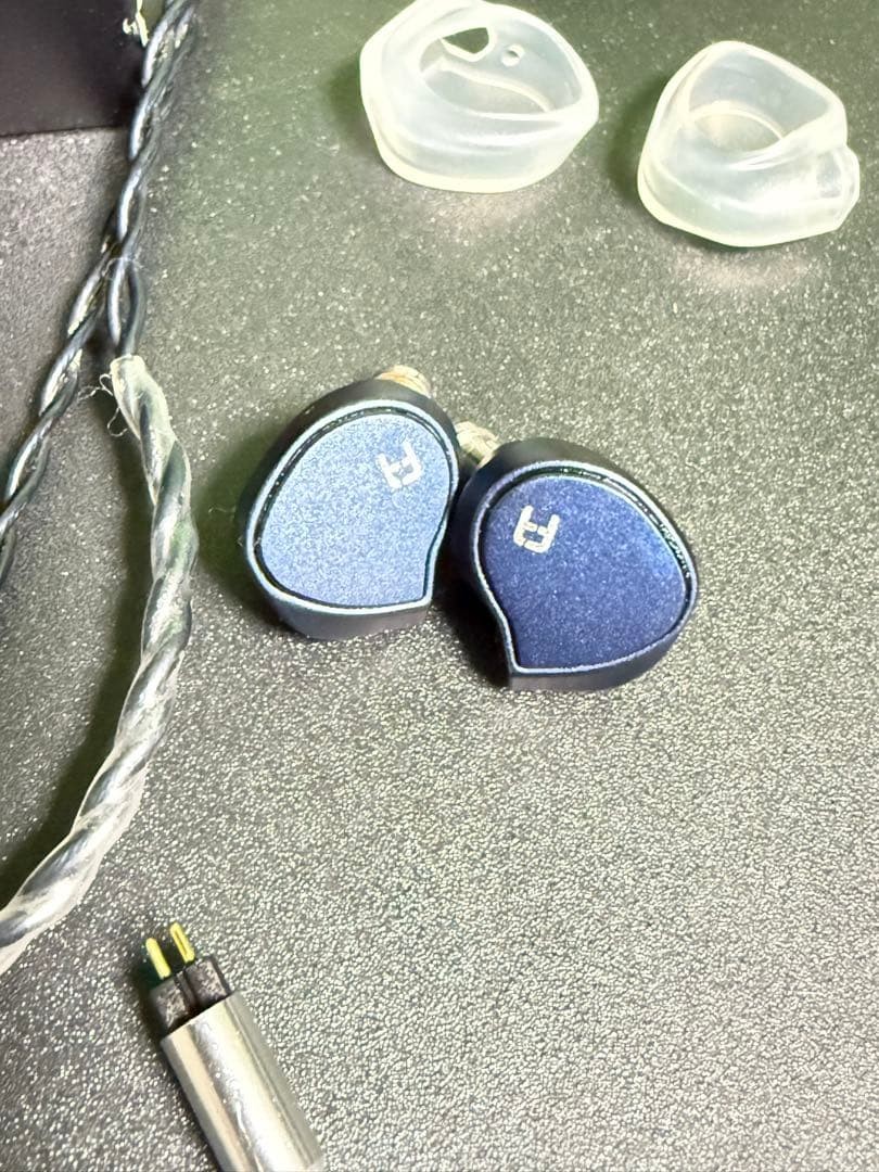faudio DARK SKY Wired Earphones Custom In-ear Blue/Black with Case