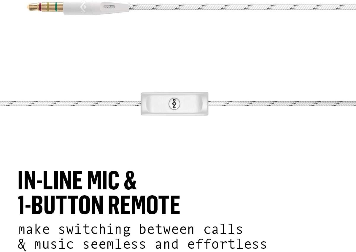 House of Marley Uplift 2.0 – Noise Isolating In-Ear Headphones/Earphones, 9mm Dr