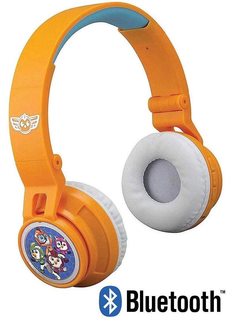 eKids Wireless Headphones for Kids, Bluetooth w/ Built In Mic – Top Wing Cartoon