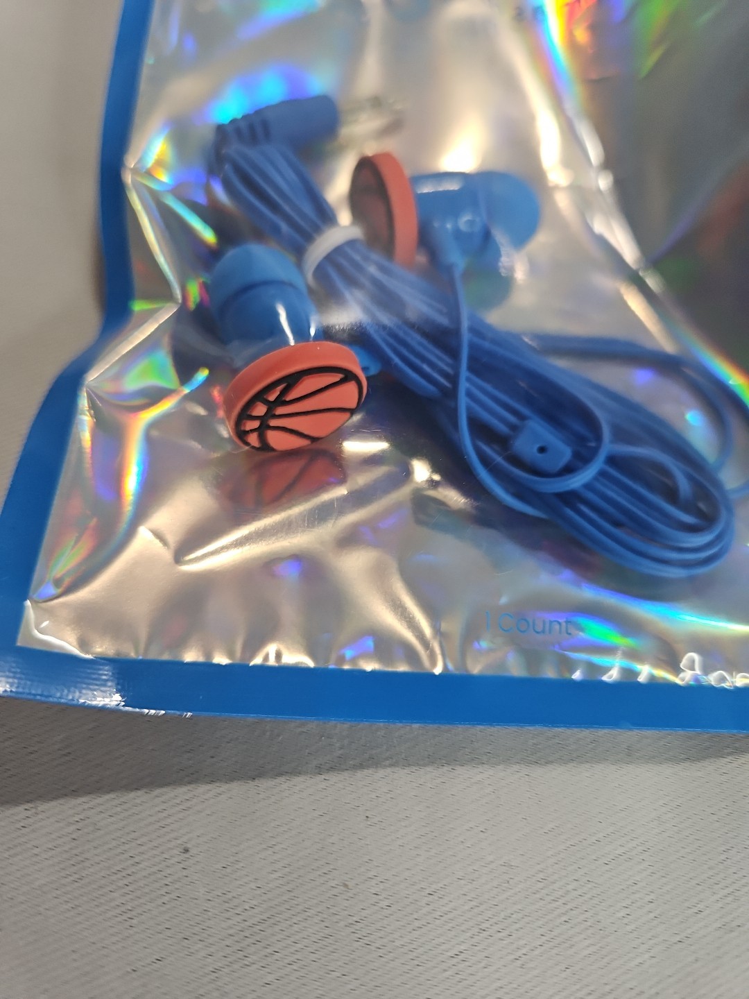 New Wired Earbuds Basketball Earbuds Blue Cable With 35 mm Aux A12