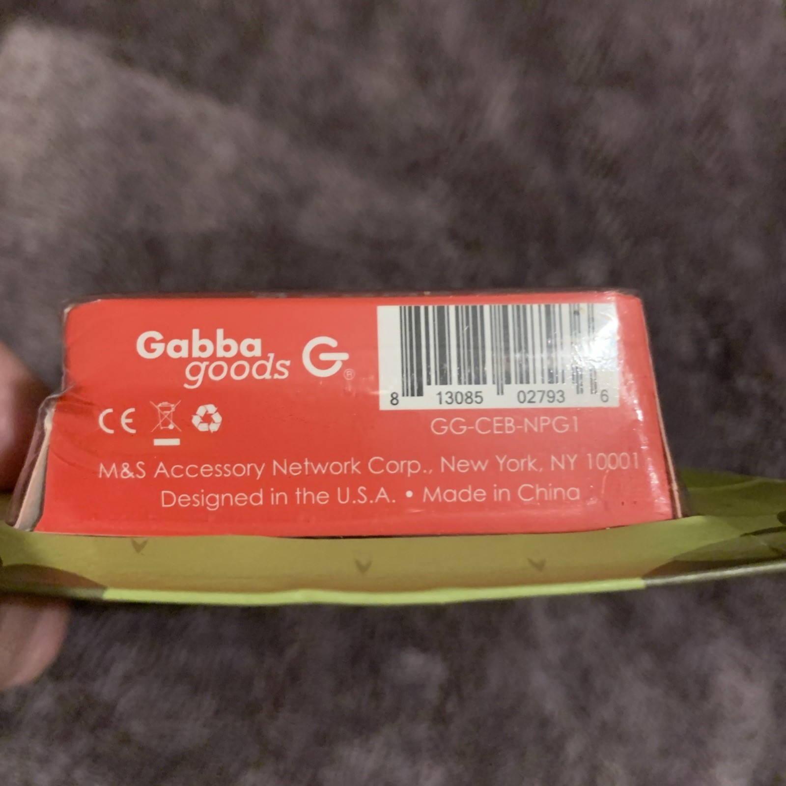 Gabba Goods G Earbuds with Mic Pug Dog New