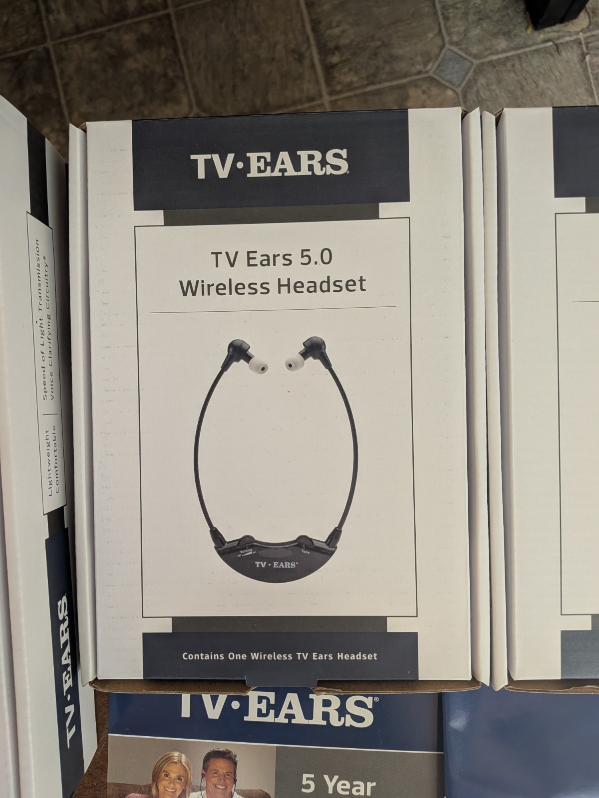 TV Ears 11841 Wireless Dual Digital Voice Clarifying Headphones Listening System