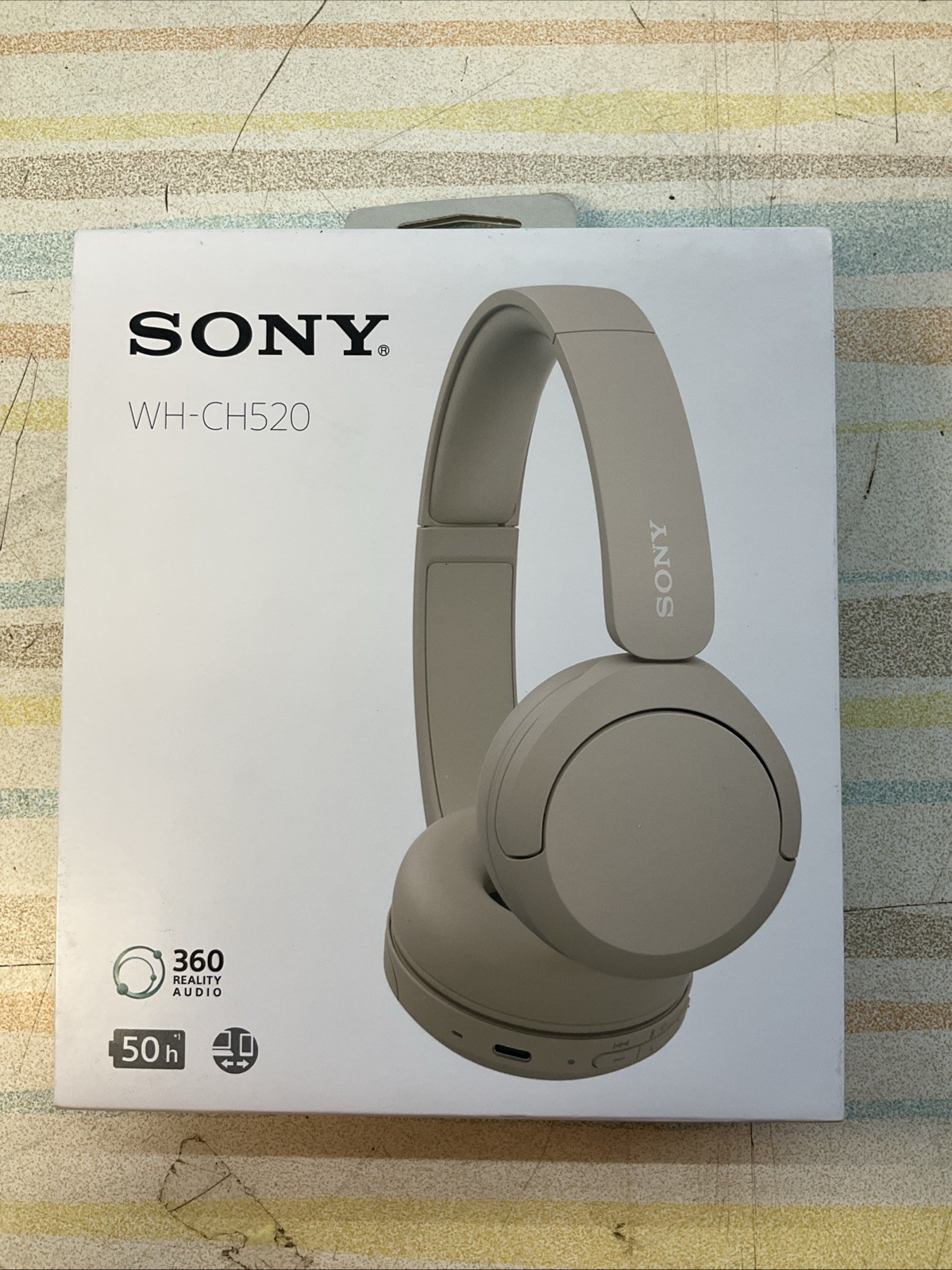 Sony WH-CH520 Over Ear Wireless Bluetooth Headphones WHCH520 – BEIGE NEW/SEALED