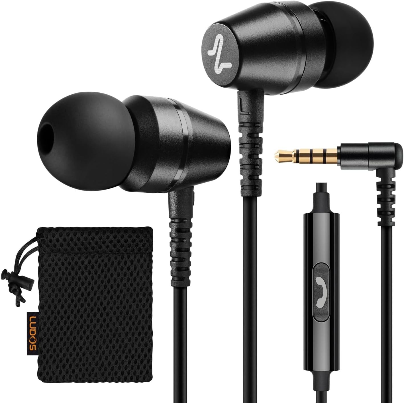 LUDOS OMNITONE Wired Earbuds in-Ear Headphones, 5 Years Warranty, Earphones w