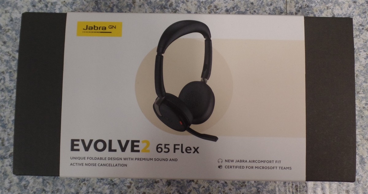 JABRA 26699-999-899-01 Evolve 2 65 Flex Headset Aircomfort Fit Version A NEW