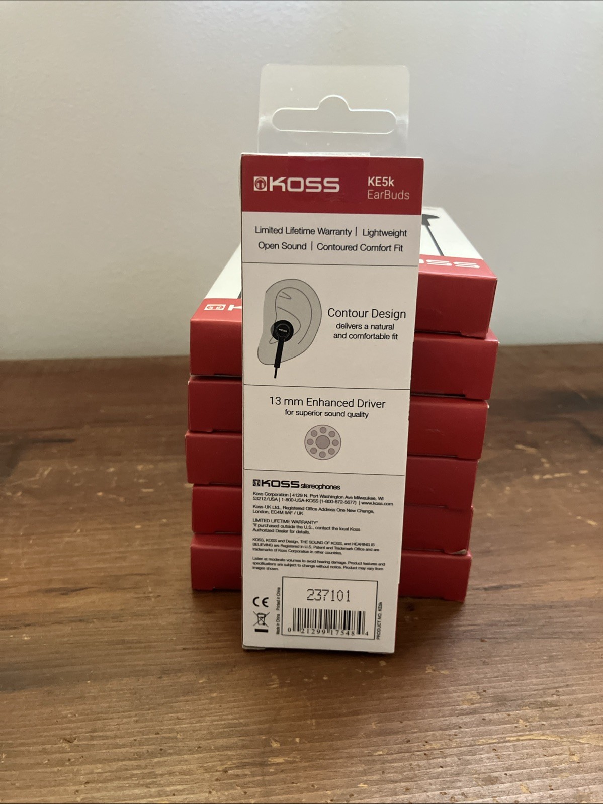 (12) Koss In Ear Earbuds, Black KE5k Lot of 12