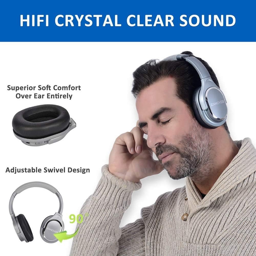 Wireless TV Headphones for Seniors – Over-Ear Design & Superior Sound