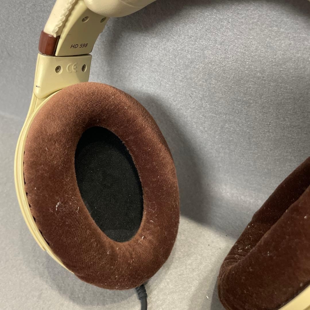 Sennheiser HD 598 Open Back Headphones Cream Ivory Pudding Model Tested – JAPAN