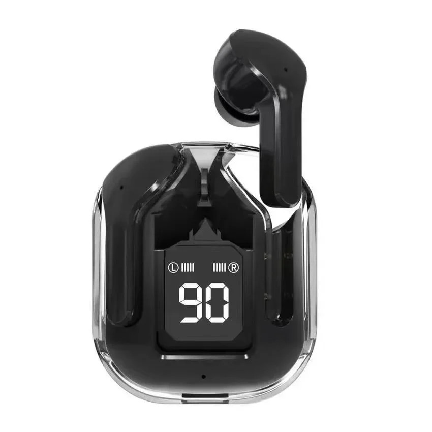 TWS Transparent Earphones LED Digital Display Wireless Bluetooth Stereo Earbuds