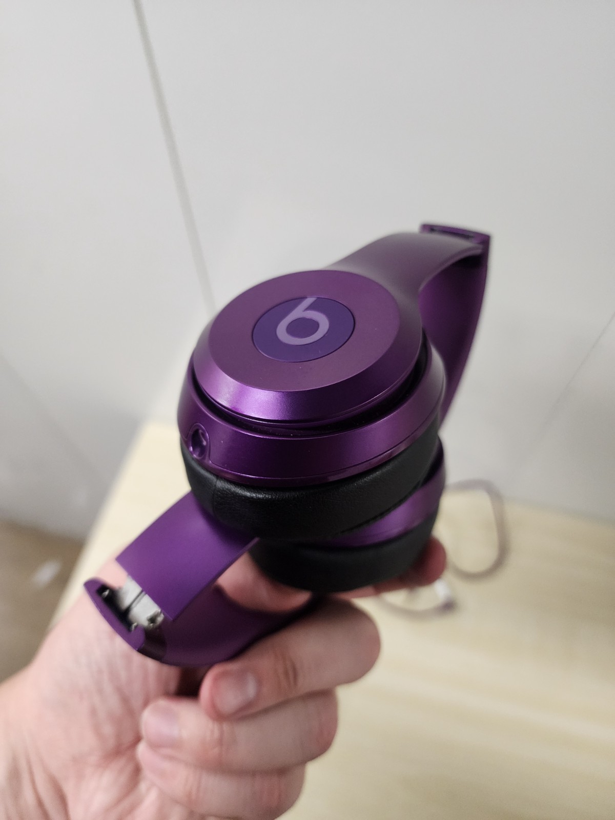 Beats Solo Wired Headphones Purple Used with case