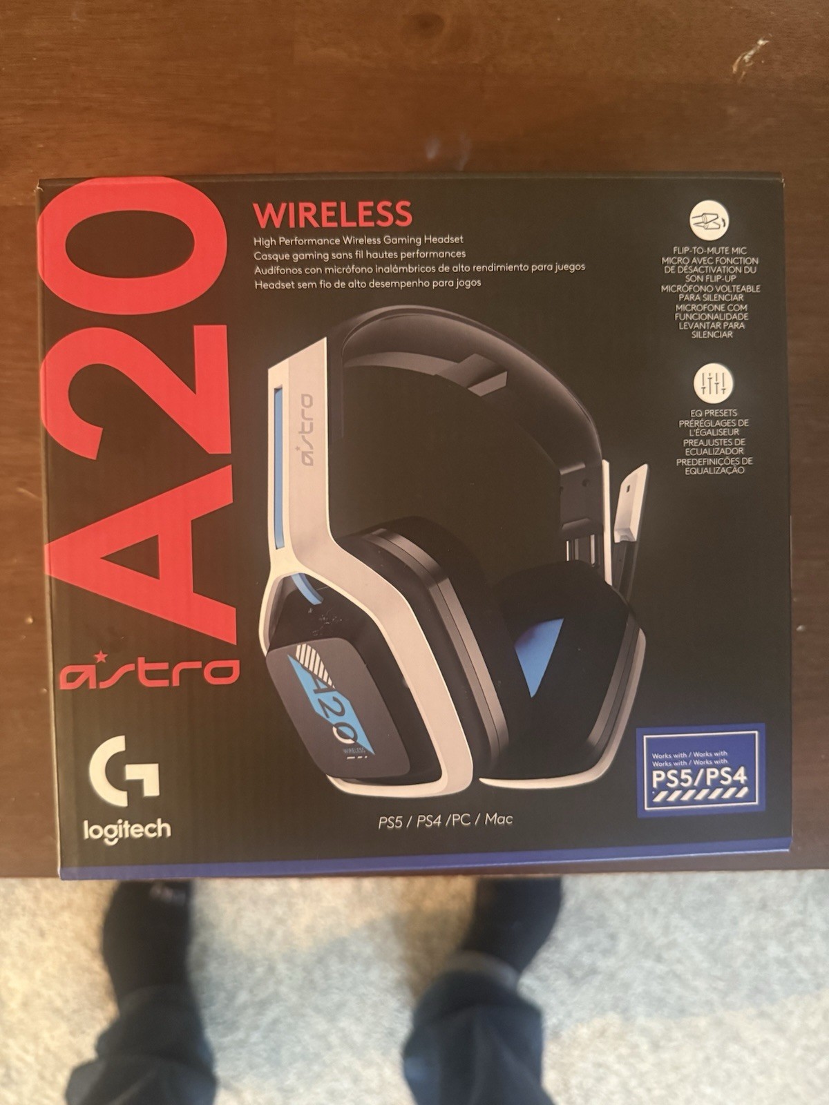 Logitech Astro A20 Wireless PS5/ PS4/ Pc/ Mac