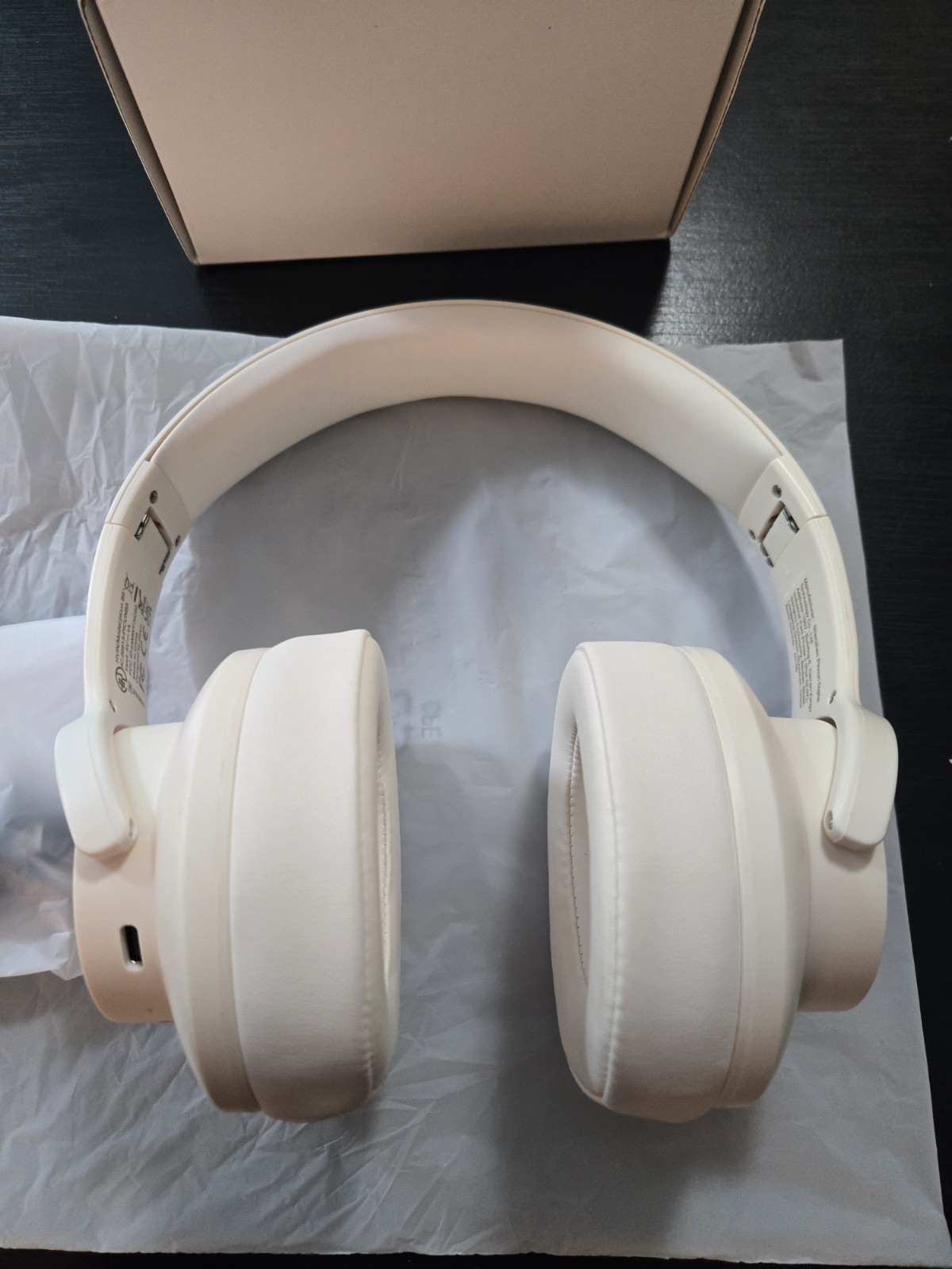 Picun B8 Wireless Bluetooth Headphones, Khaki White – New in Box