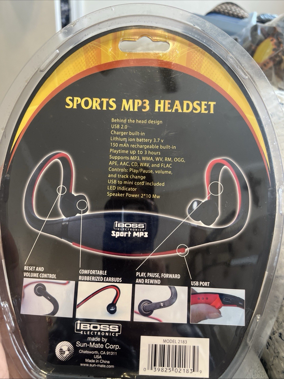 IBoss Electronics Sports MP3 Headset