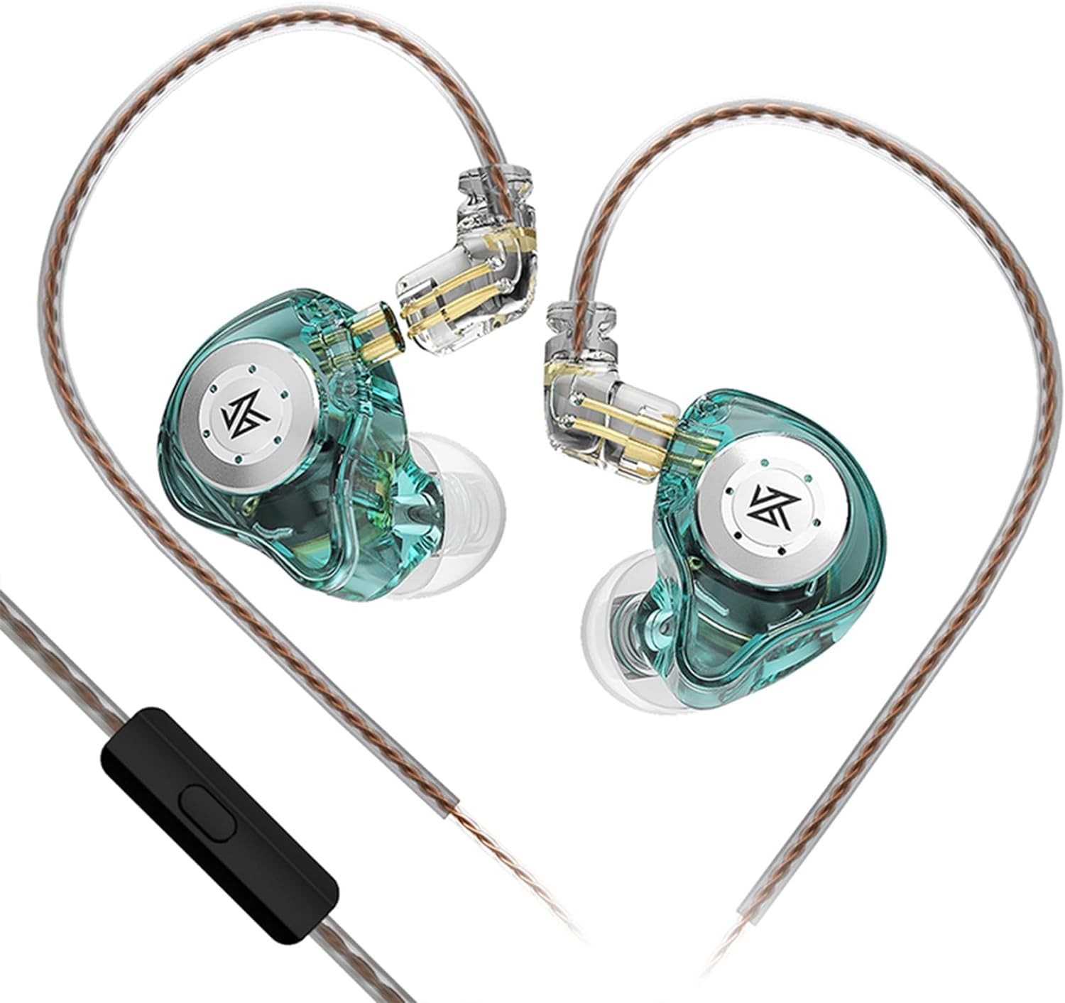 KZ EDX Pro in Ear Monitors KZ IEM Earphones with Microphone, Dual DD HiFi Ste…