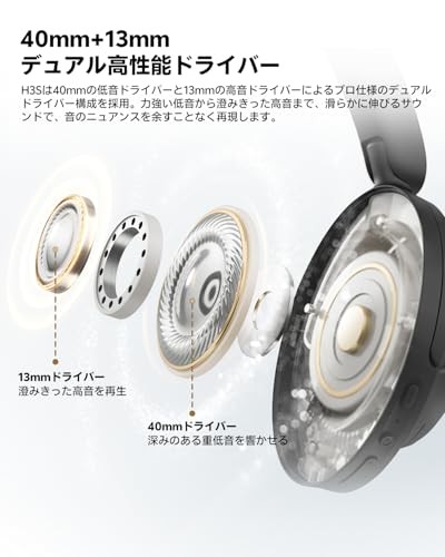 【VGP2026 Award Winner】QCY H3S Wireless Headphones Bluetooth 6.0 Noise Cancelling