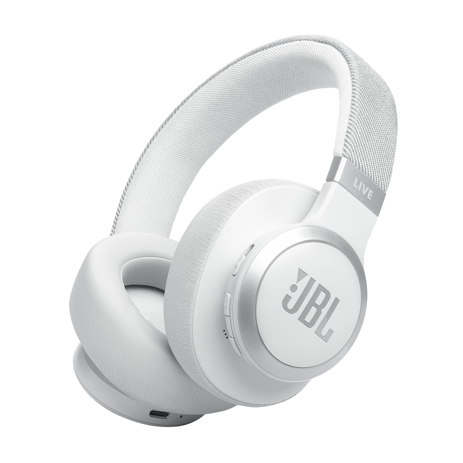 JBL Live 770NC – Wireless Over-Ear Headphones with True Noise Cancelling (White)