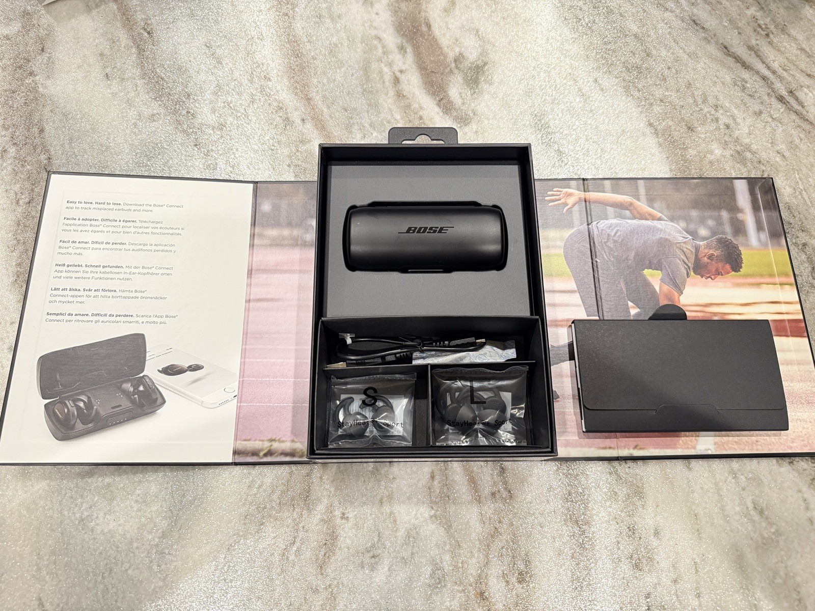 Bose SoundSport Free Wireless Earbuds Headphones Bluetooth Earphones – Black