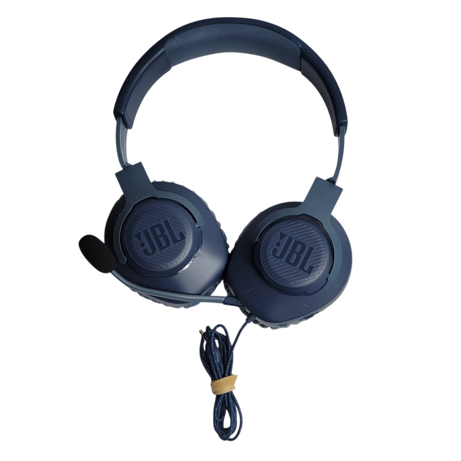 JBL Quantum 100 Over-Ear Wired Headphones with Mic Microphone – Blue