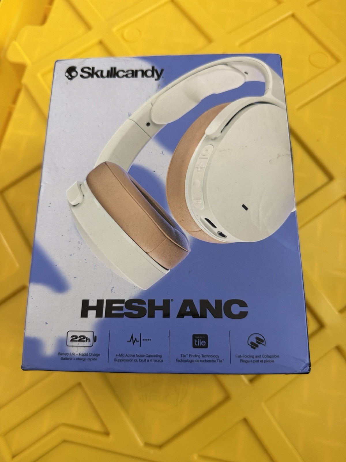 Skullcandy HESH ANC Wireless Over-Ear Headphones – Mod White (S6HHW-N747)