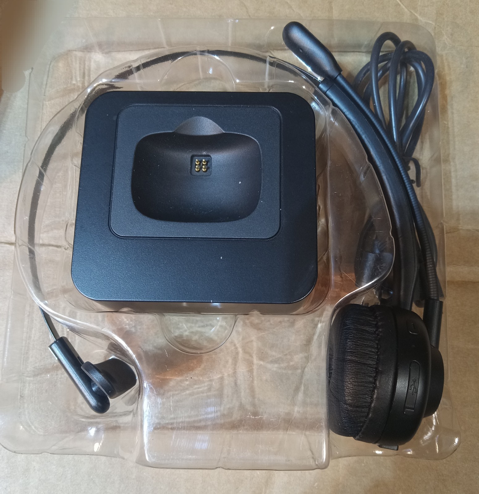 BH-M97 On Ear Headset V5.0 Wireless Headphones Call Center Earphone Open Box
