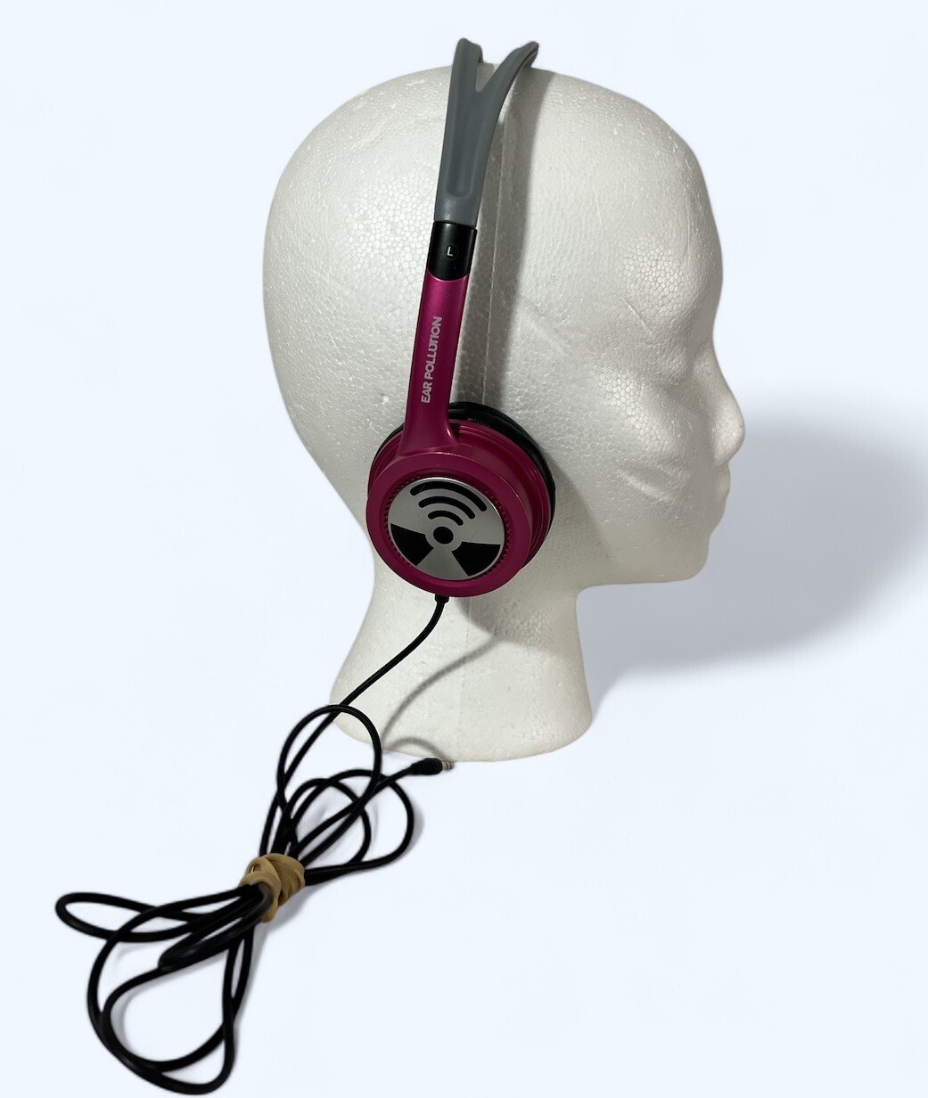 iFrogz Ear Pollution Wired Headphones with 3.5mm Jack PINK