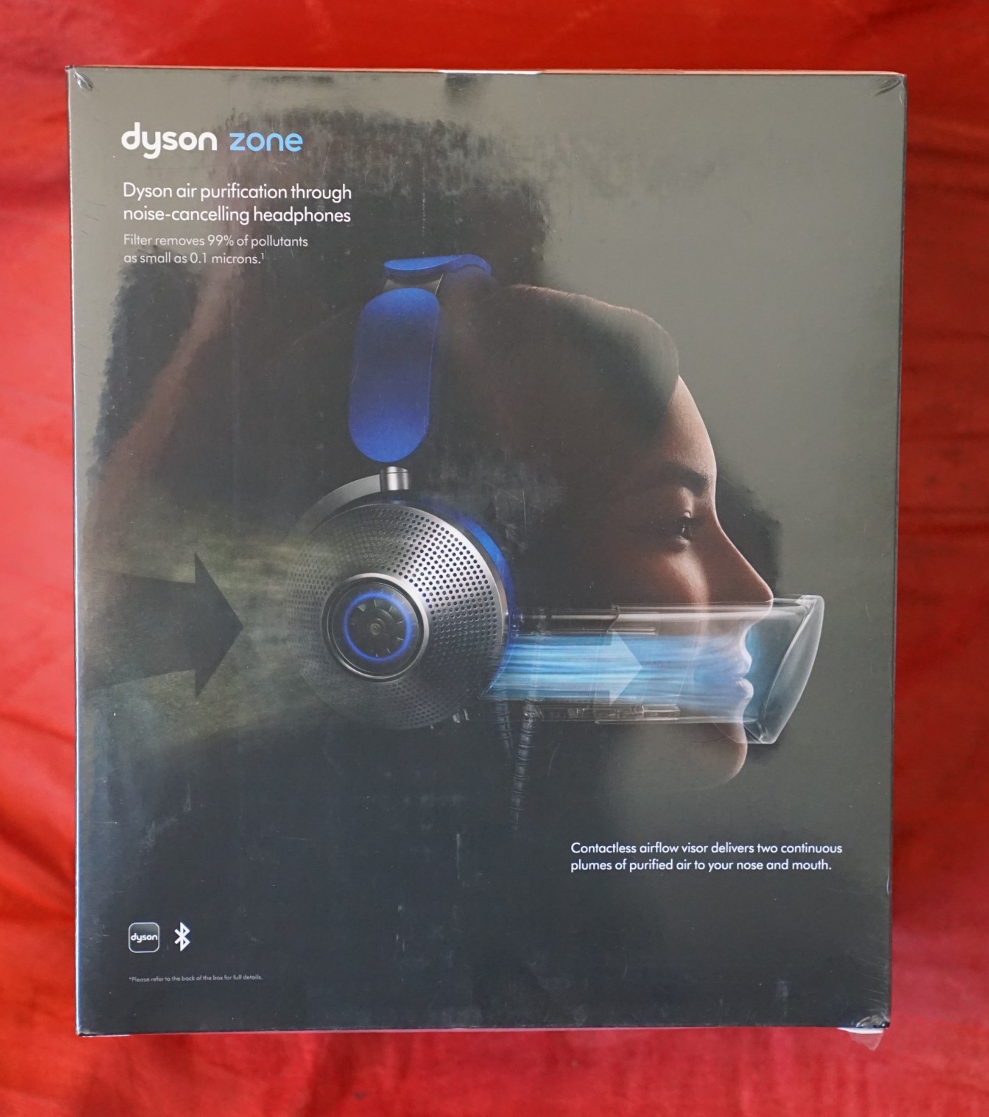 BRAND NEW SEALED Dyson Zone Noise-Cancelling Air Purifier Headphones Blue/Silver