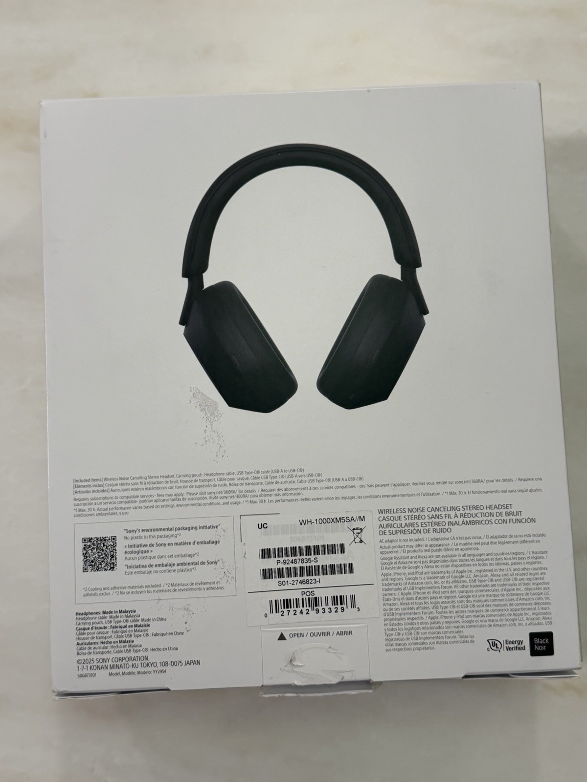 Sony WH-1000XM5SA Wireless Active Noise-Cancellation Bluetooth Headphones