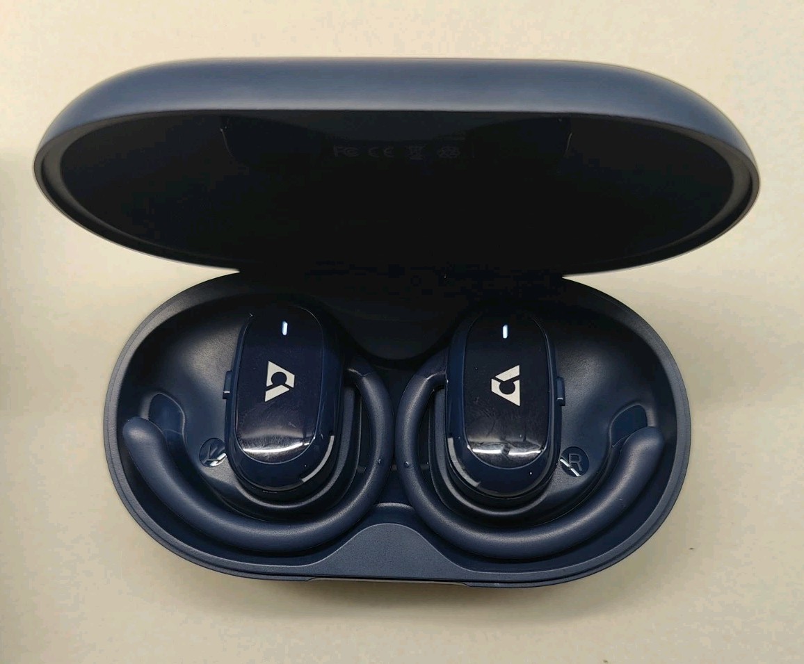 1Mii E35 Open Ear Headphones, Wireless Sports Earbuds 60 Hours Long Playtime