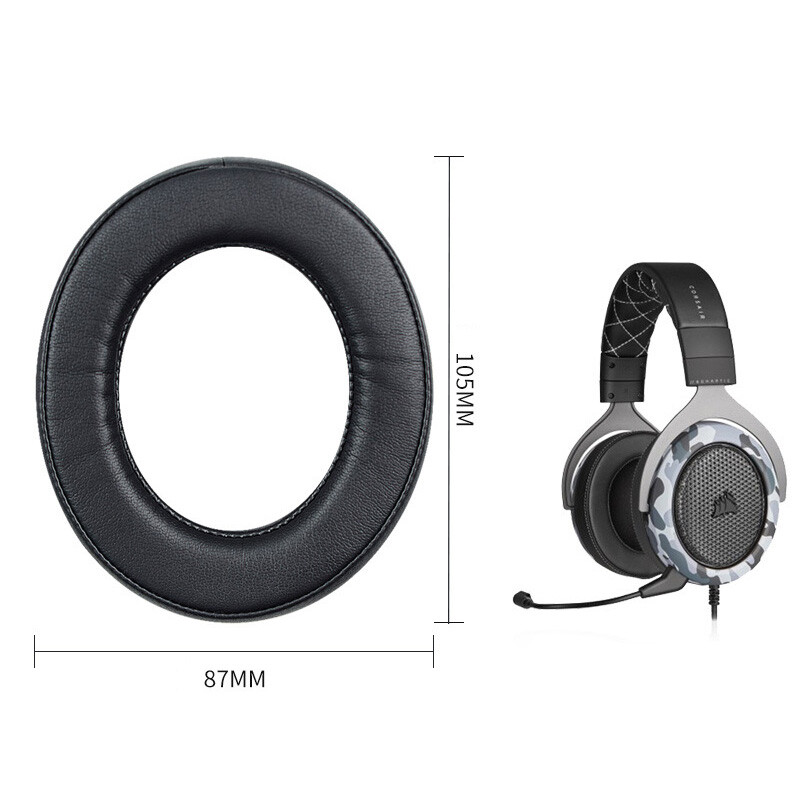 Ear Pads for Corsair HS50 HS40 HS70PRO Headphone Upgrade Thicker Fabric EarPads