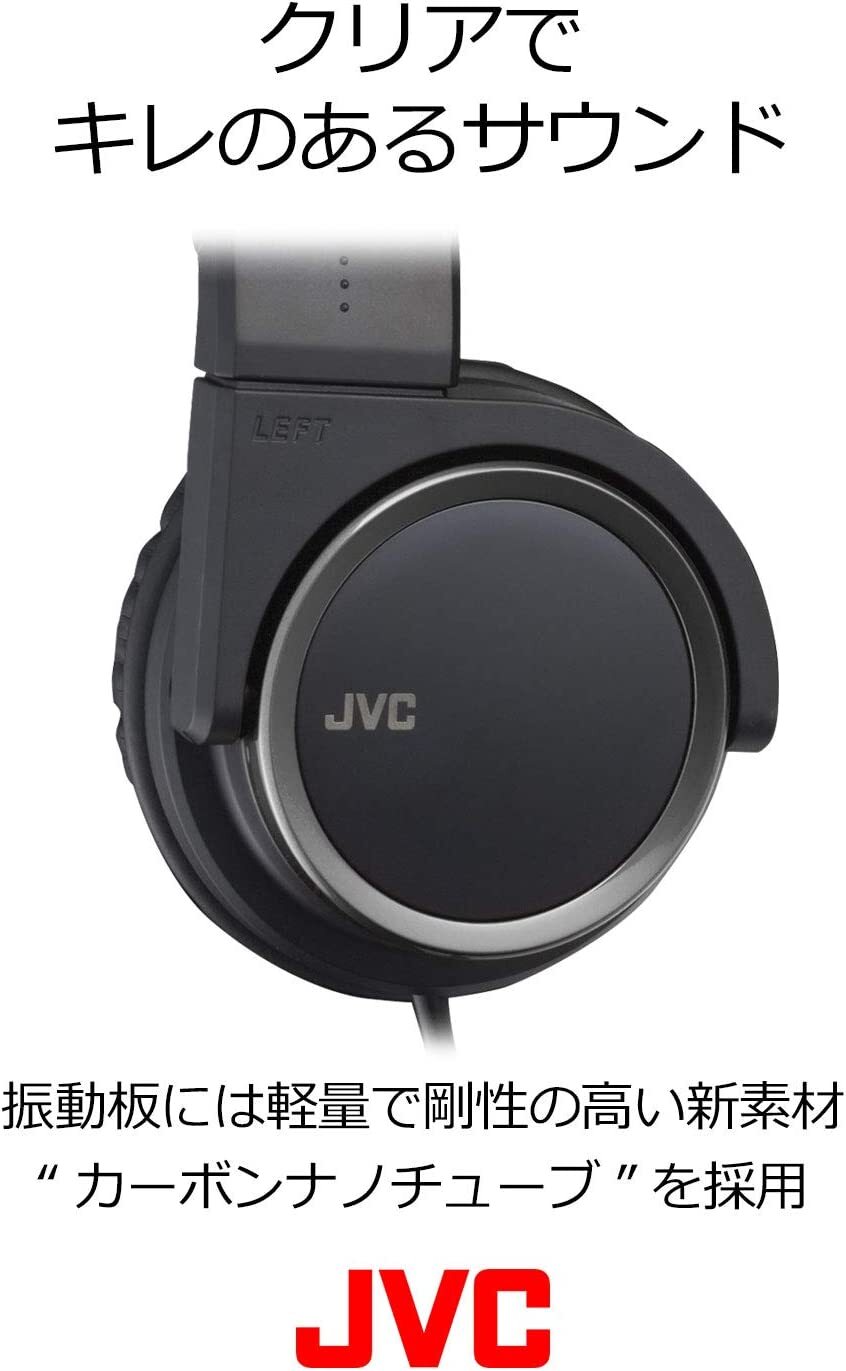 JVC Closed Headphones Foldable Red HA-S400-R From Japan