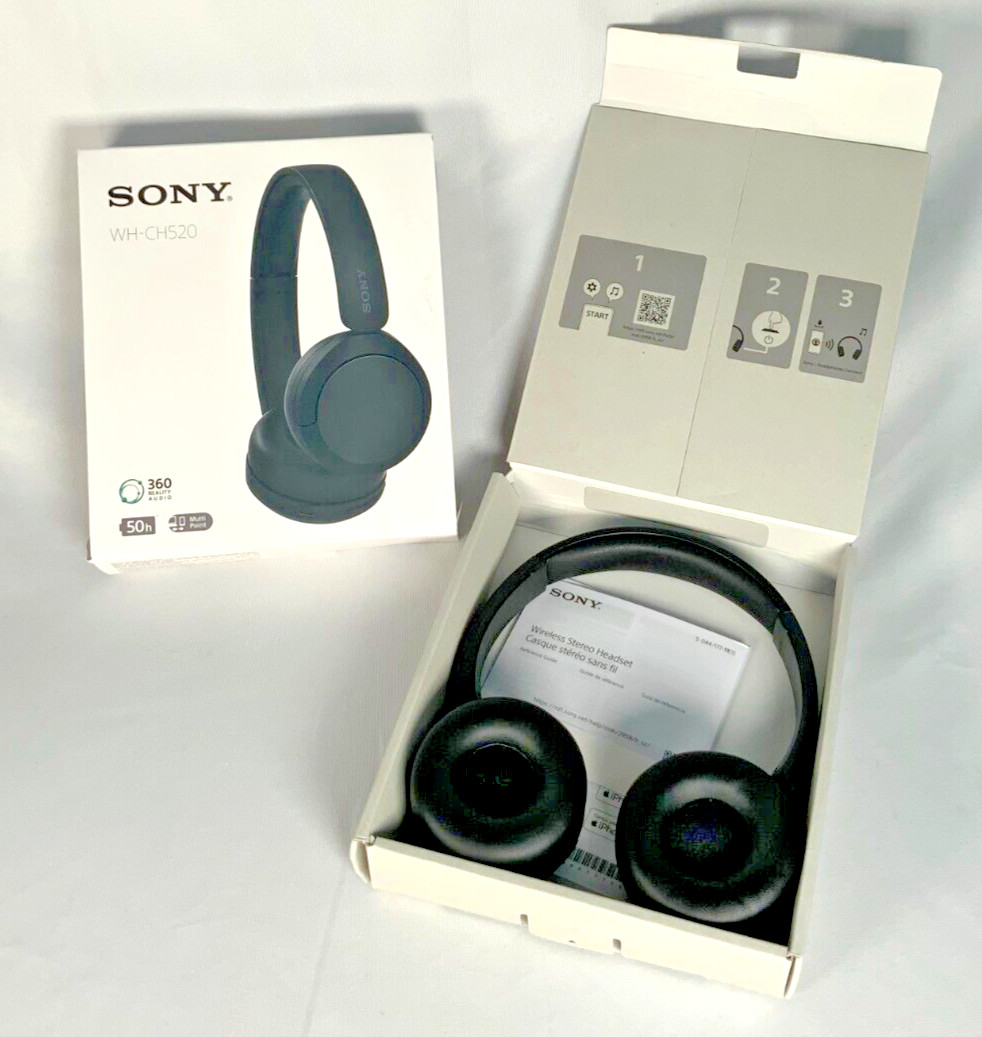Sony WH-CH520 Wireless Bluetooth On-Ear Headphone – Black