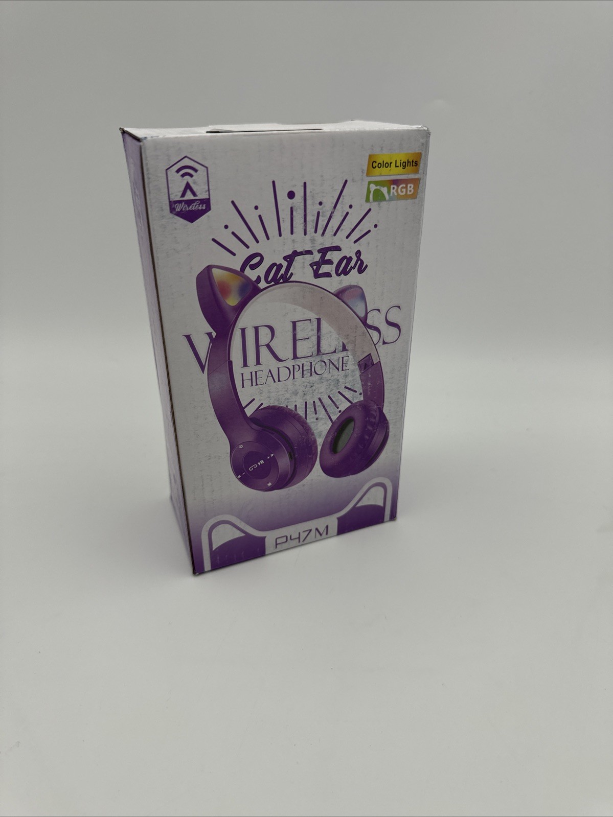 Cat Ear Wireless Headphones Purple