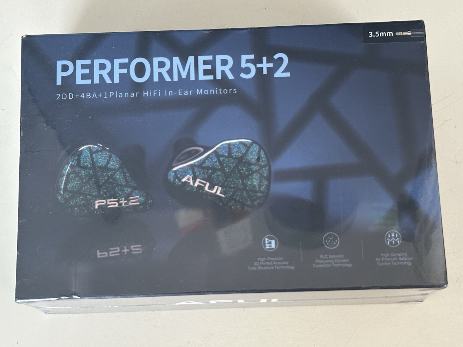 AFUL PERFORMER 5+2 Earphones Hybrid Driver 2DD+4BA+Micro planar NEW BOX SEALED
