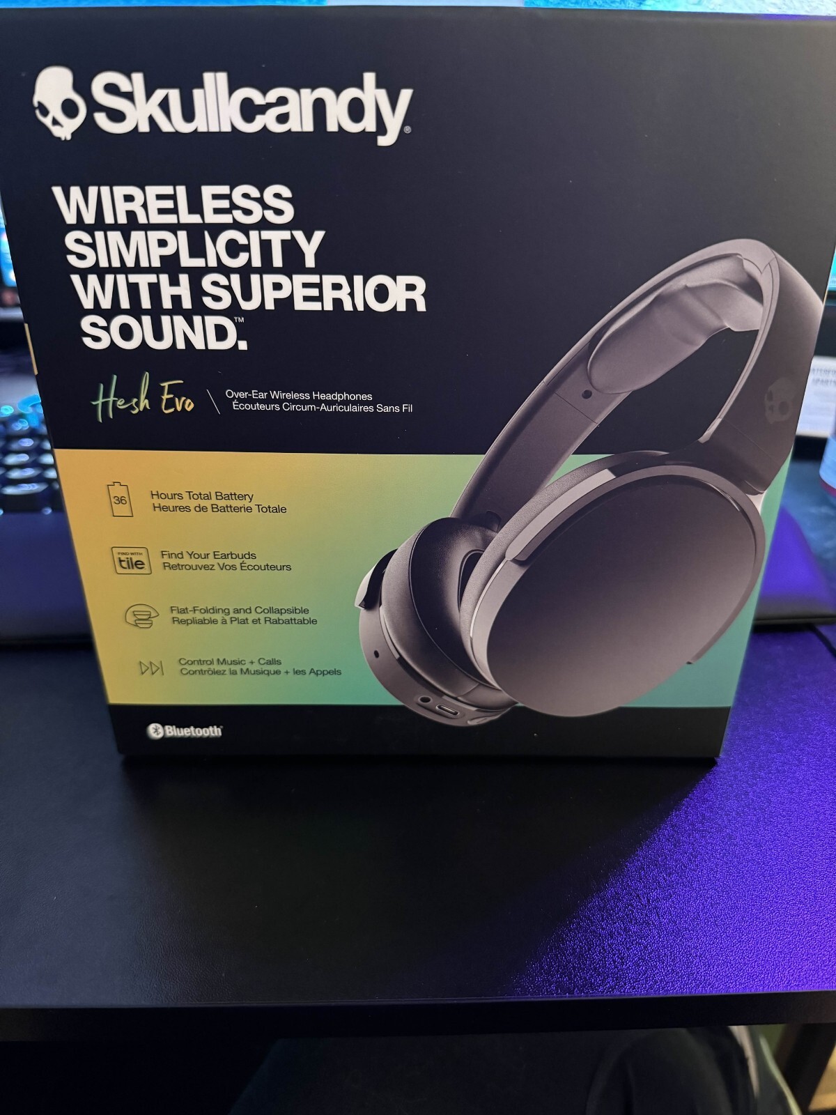 Skullcandy Hesh Evo S6HVW-N740 Bluetooth Wireless Over Ear Headphones – Black