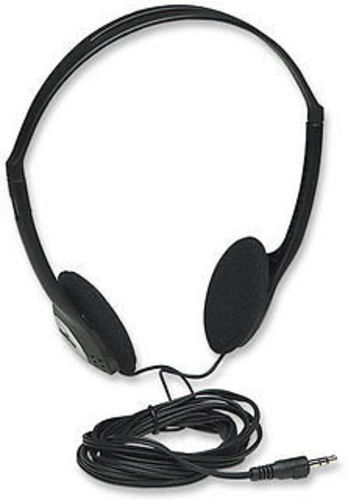 Lightweight Stereo Headphones w/ Long 6.5ft. Cable 3.5mm Plug – Manhattan 177481