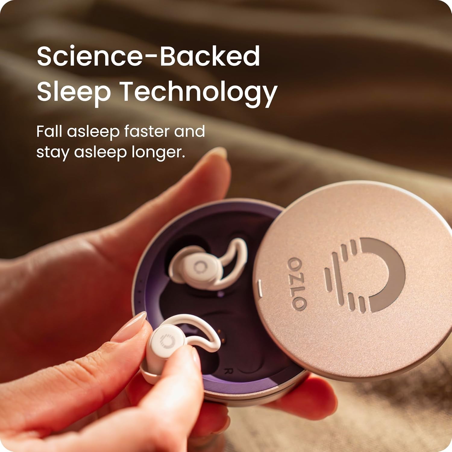 Ozlo Sleepbuds Comfortable Side Sleeper Headphones Bluetooth