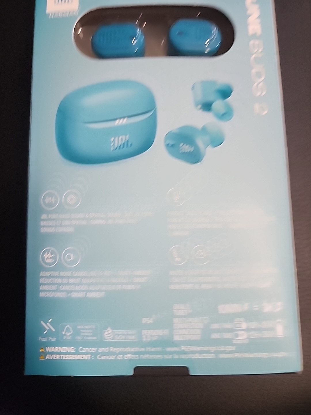 JBL Tune Buds 2 True Wireless Noise Cancelling Earbuds (Turquoise)