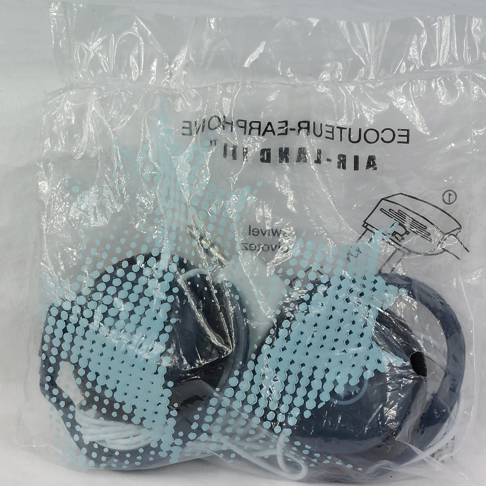 Air Canada Air-Land III On-Ear Headphones Travel Flight Movies Sealed Pkg
