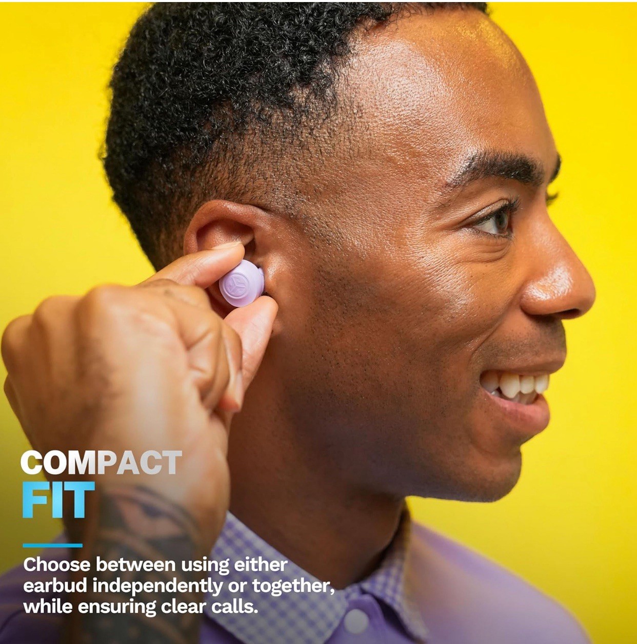 JLab GO Air POP True Wireless In-Ear Headphones-35+ Hour Playtime Earbuds.
