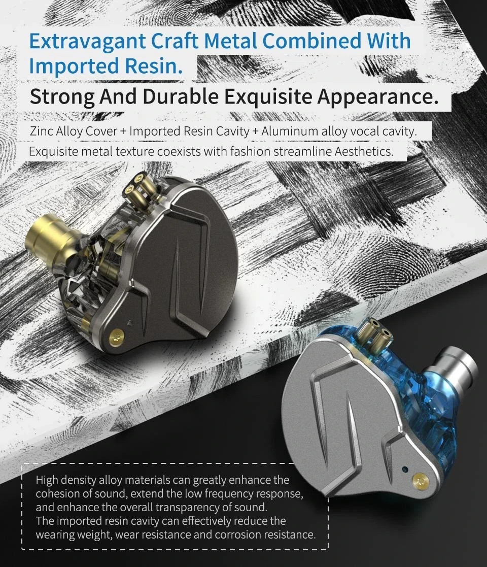 NEW KZ ZS10 PRO 10 Hybrid Technology Headphones Hifi Noise Cancelling Earphones.