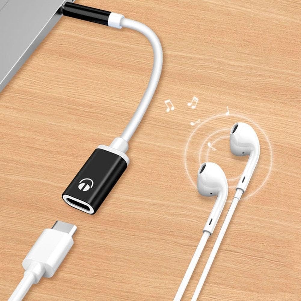 Headphone Jack Adapter,3.5mm Male to TypeC Female Audio Cable Cord,USB C to Aux