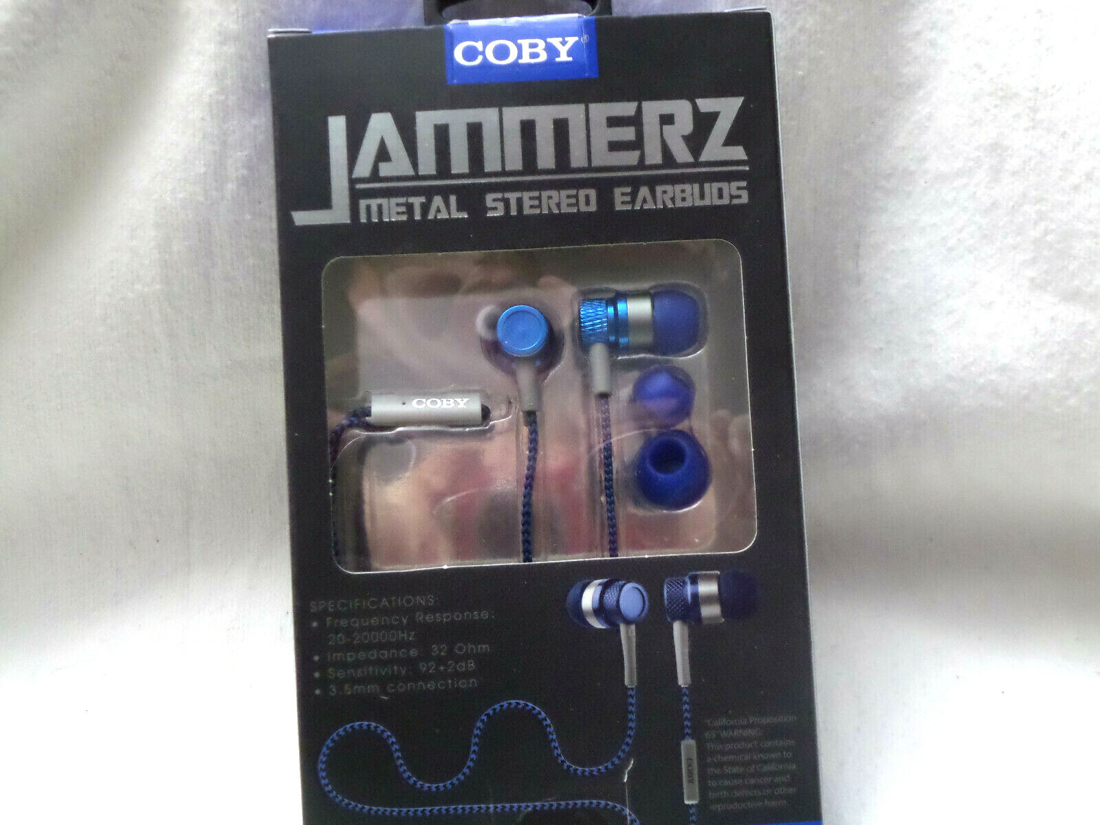 New Coby CVE-200 Jammerz Metal Stereo Earbuds With built-in Microphone CVE200