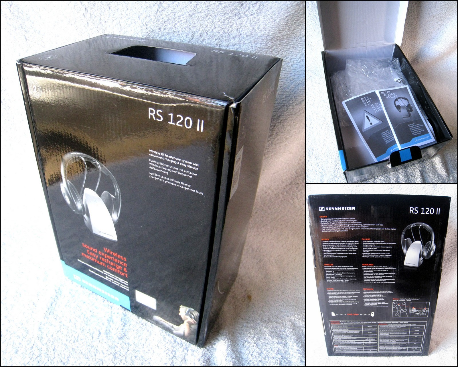 Sennheiser TR 120 II Wireless Headphones Box with Inserts & Manual