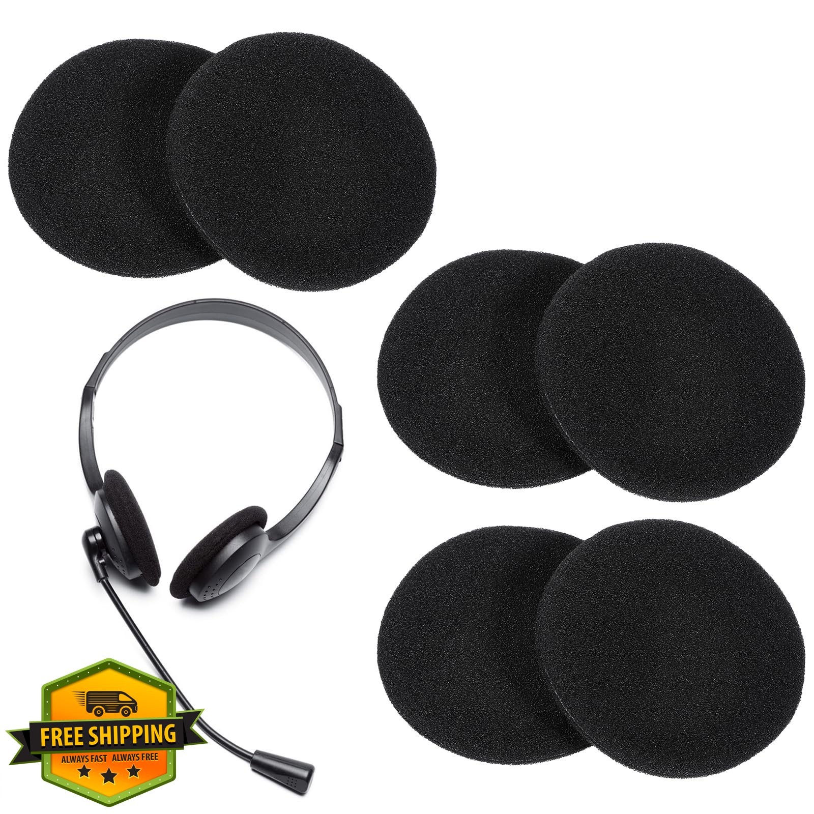 Zyghjort 50mm Headphone Earpads 6PCS