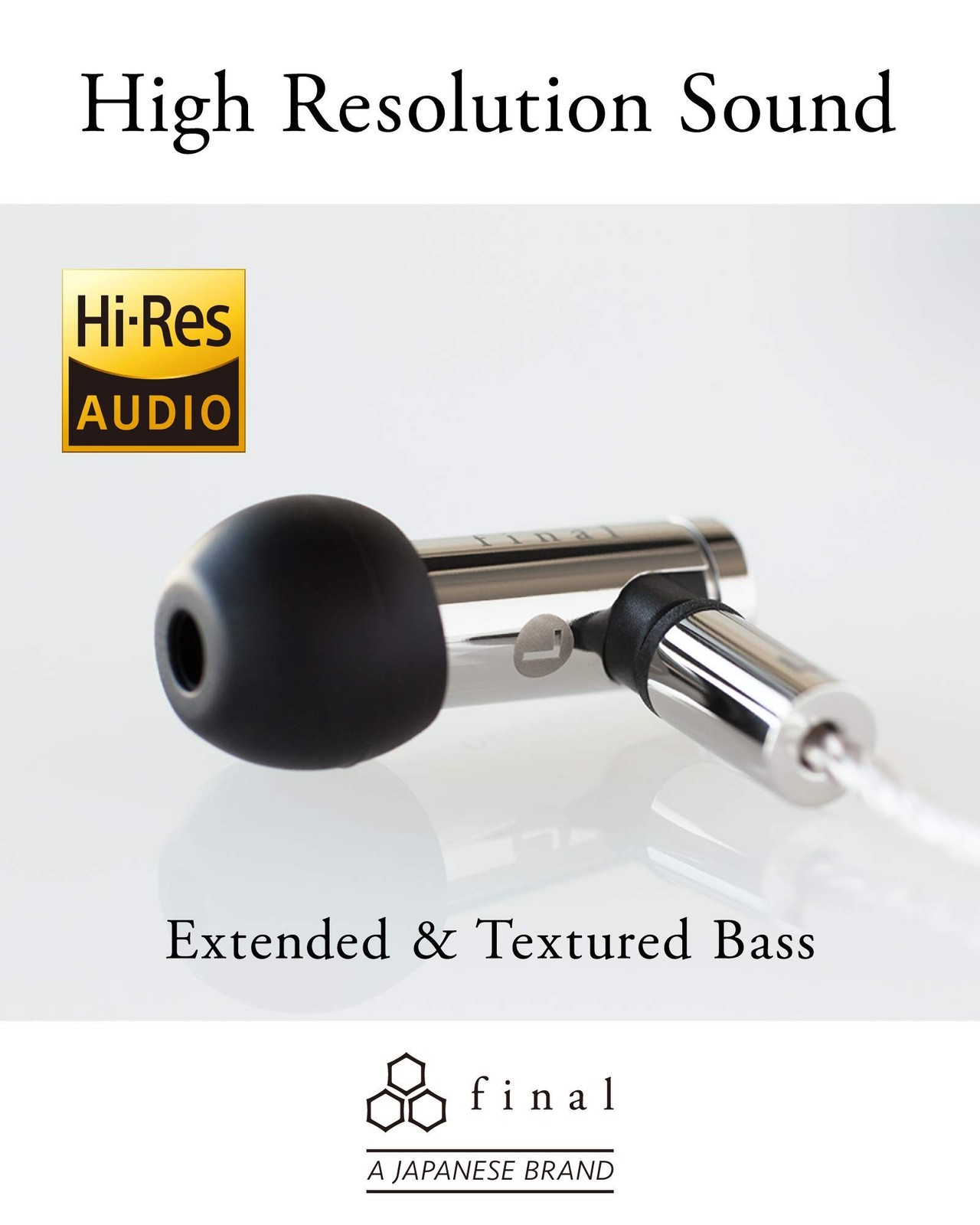 FINAL Audio E5000 Hi-Res In-Ear Earphones Earbuds Headphones IEM Monitors