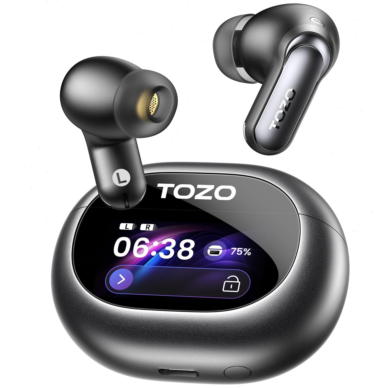 TOZO NC20 Pro Active Noise Cancelling Wireless Earbuds, Refurbished
