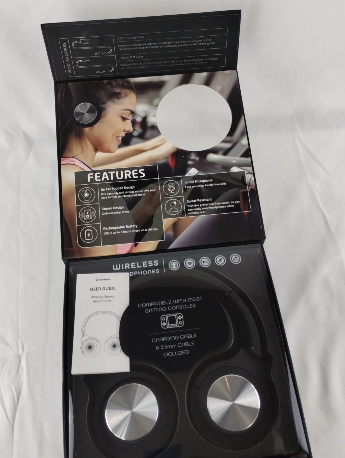 Wireless Stereo Over-Ear Headphones Compatible With Most Gaming Controls.