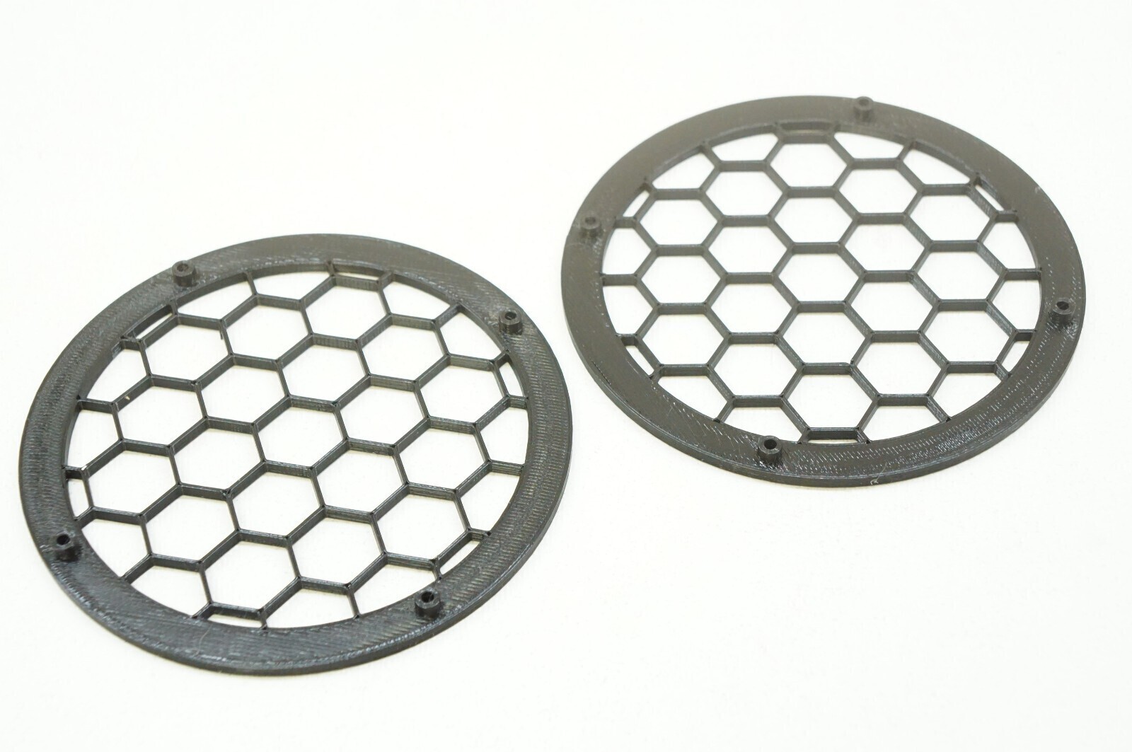 Hexagon Honeycomb Style Grill Mod L/R Set for Monoprice M1060C Headphones